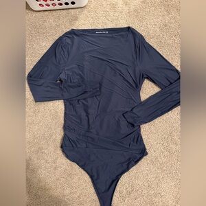 Abercrombie & Fitch Dark Blue Long Sleeve Shirt
